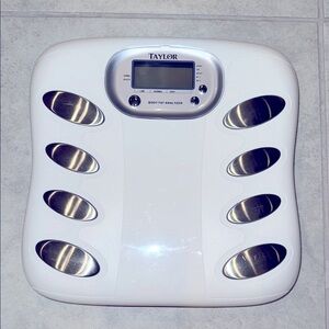 Taylor White Body Fat Analyzer Scale